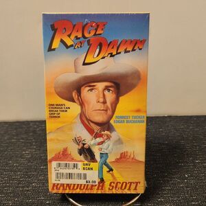 Rage At Dawn VHS Tape With Box In Very Good Condition
